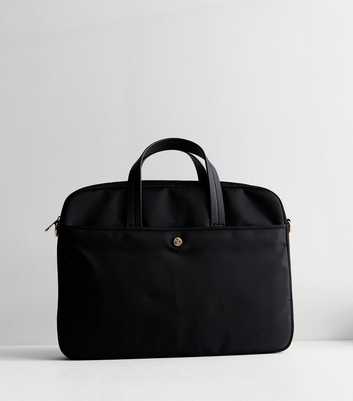 Black Top Handle Laptop Bag
