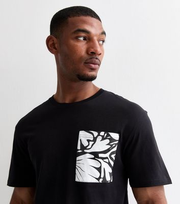Jack Jones Black Cotton T-Shirt