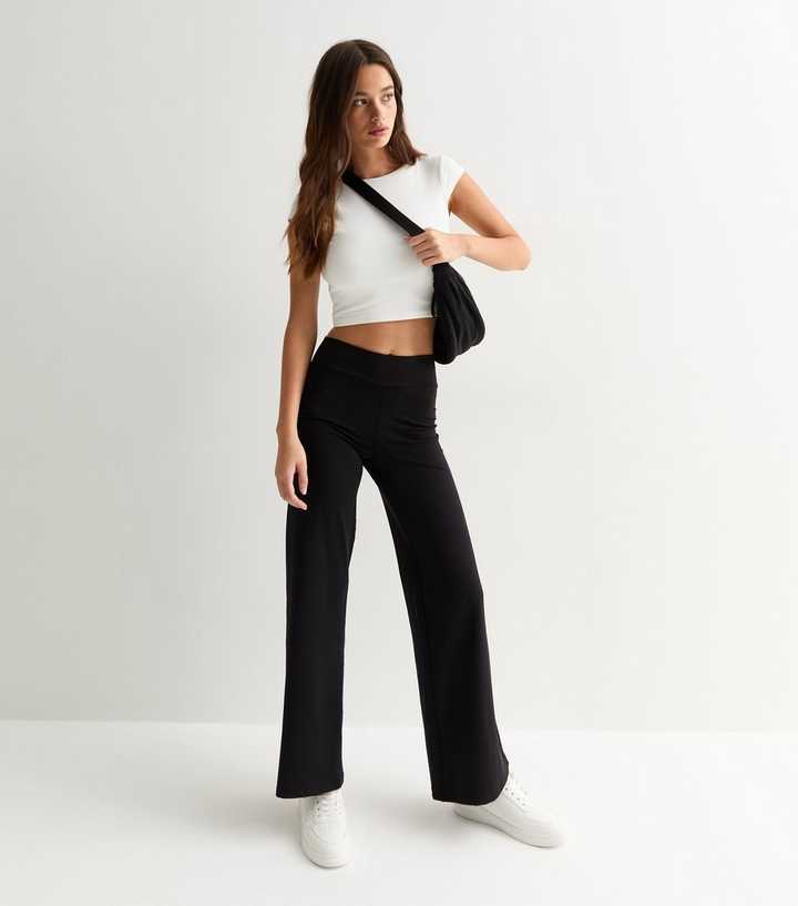 Black Wide Leg Leggings 
