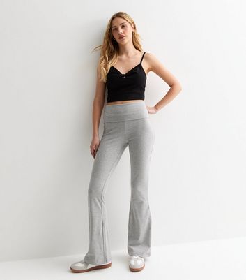 Grey flare leggings best sale