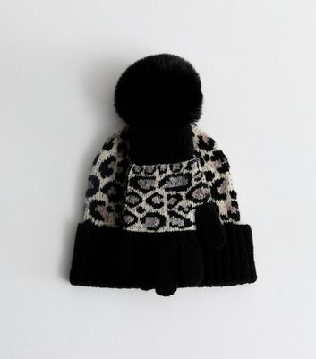 Thebpo Rick And Morty Season Stream Bobble Hat Leopard Print Hat