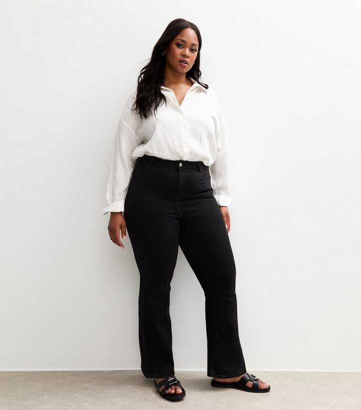 Curves Black Bootcut Jeans