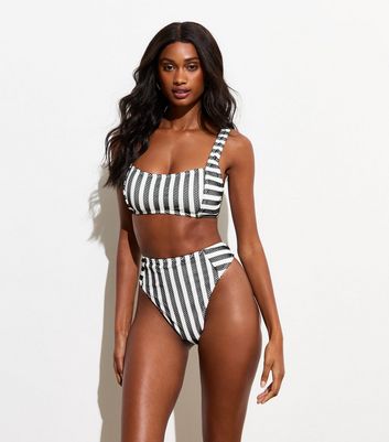 Push up crop shops bikini