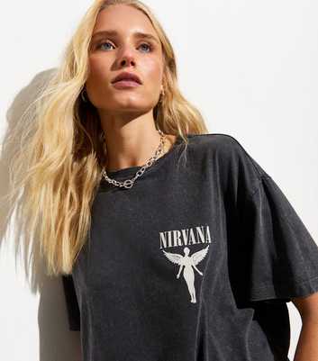 Grey Nirvana Angel Oversized T-Shirt 