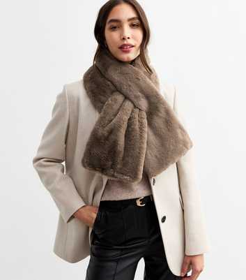 Mink Faux Fur Shawl Scarf