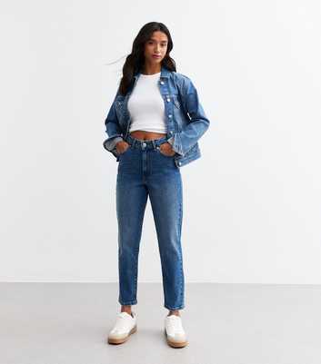 Petite Blue Straight Jeans