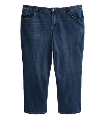 Curves Blue Straight Leg Denim Jeans | New Look
