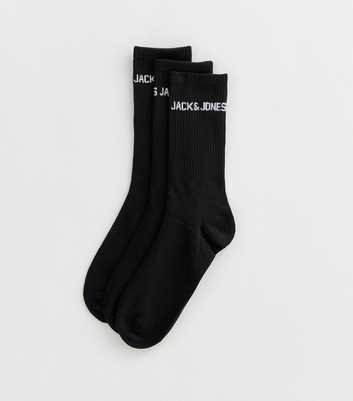 Jack & Jones 5 Pack of Black Tennis Socks