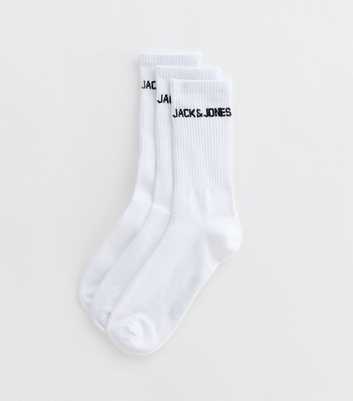 Jack & Jones Pack of 3 White Tennis Socks