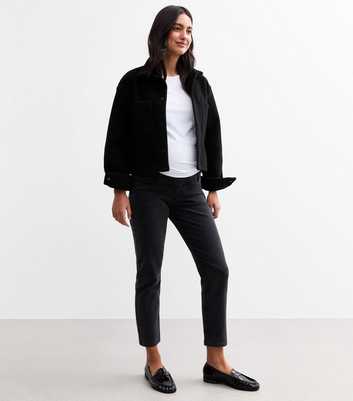 Maternity Black Over Bump Straight Hannah Jeans