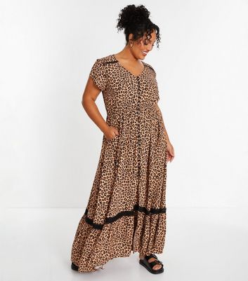 New look leopard print maxi dress hotsell