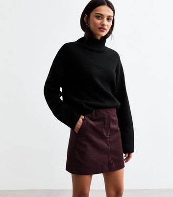 Corduroy skirt new look best sale