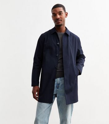 Navy Regular Car Coat New Look