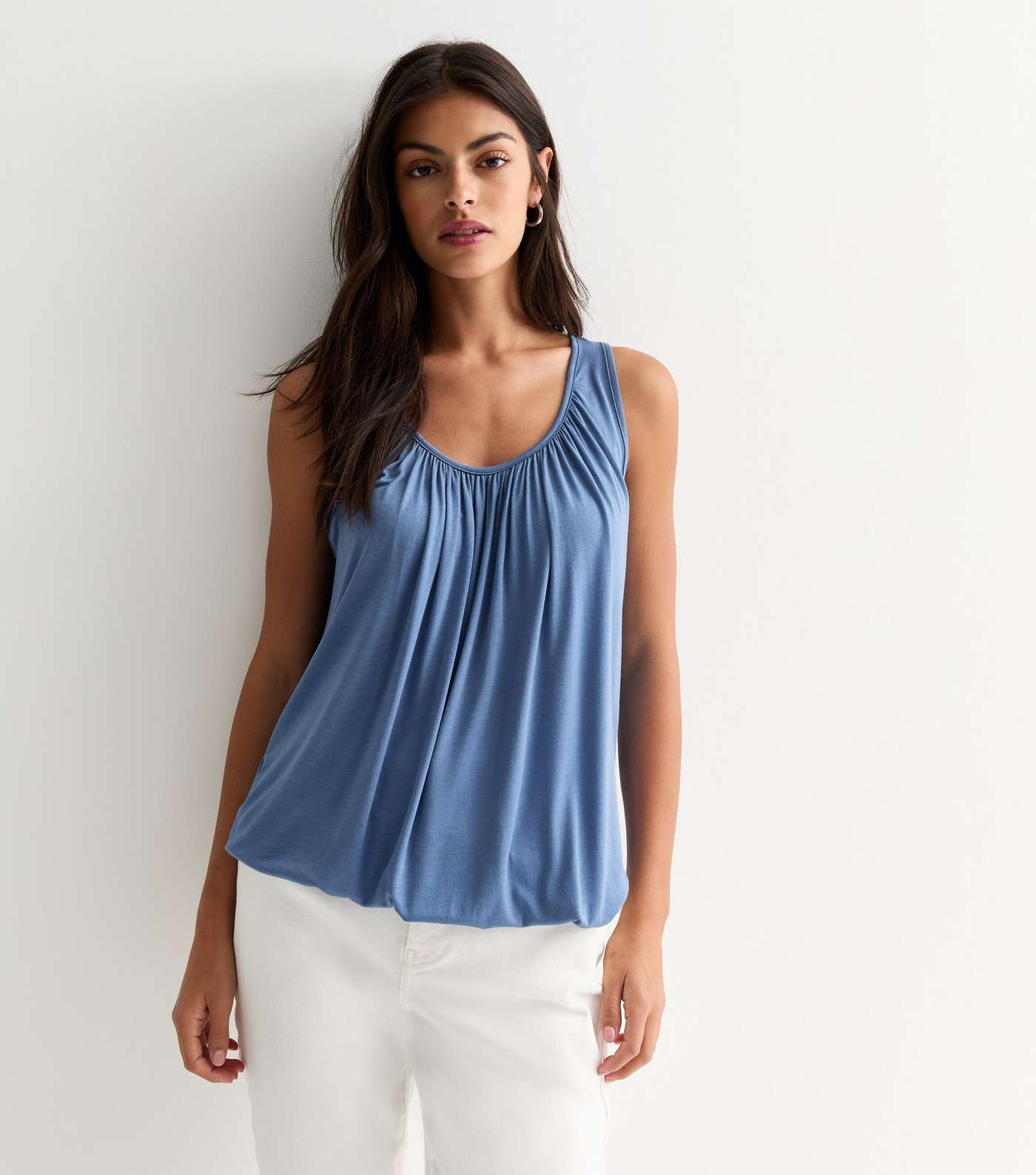 Gini London Pale Blue Oversized Top Image 2