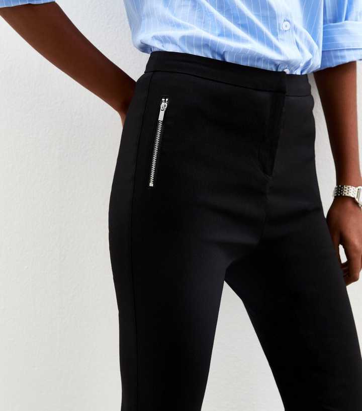 knee length dresses for ladies Flat Front Tapered Dress Pants for Tall Women in Black 2 / Tall / Black