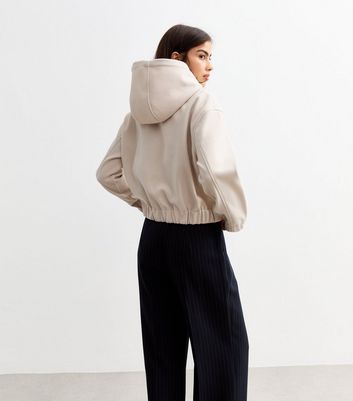Womens bomber jacket with hood discount