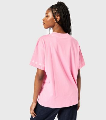Skinnydip Pink Stay In Your Lane T-Shirt New Look