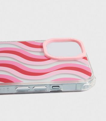 Skinnydip Pink Wave Shock iPhone Case New Look