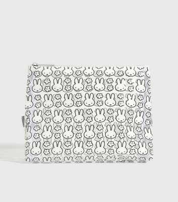 Skinnydip White Miffy Blossom Print Wash Bag