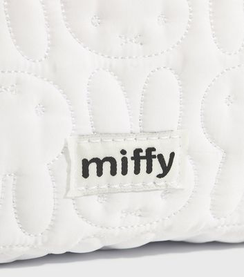 Skinnydip White Cotton Miffy Print Quilted Makeup Bag New Look