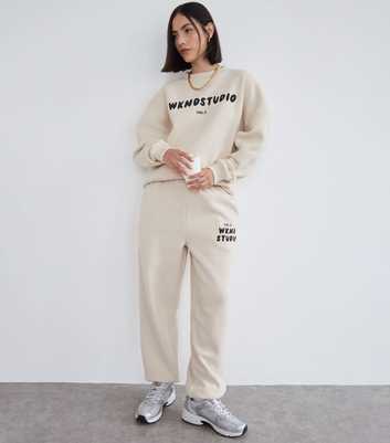 WKNDGIRL Studio Black Oversized Joggers