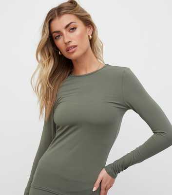 WKNDGIRL Olive Long Sleeve T-Shirt