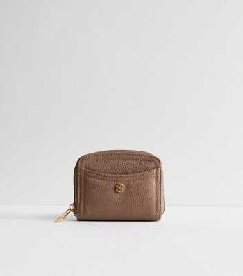 Mink Leather-Look Textured Small Purse