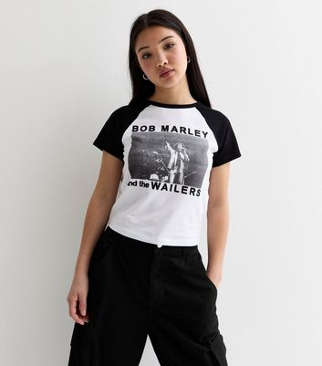 Girls Black Bob Marley Print T Shirt New Look