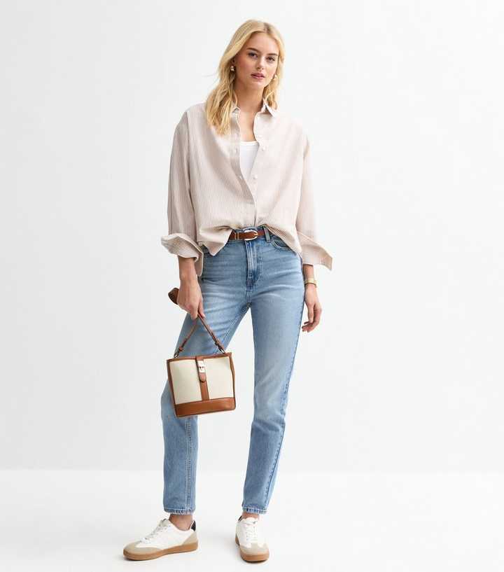 Tall Blue Hannah Straight Leg Jeans