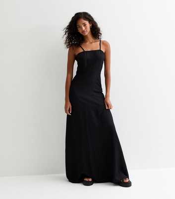ONLY Black Strappy Maxi Dress