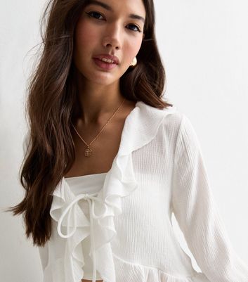new look ruffle top