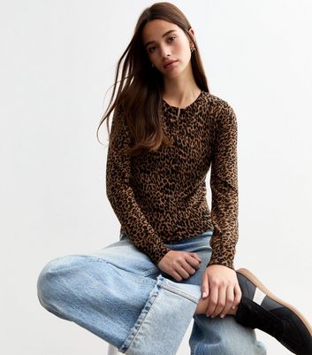 New look leopard print cardigan best sale