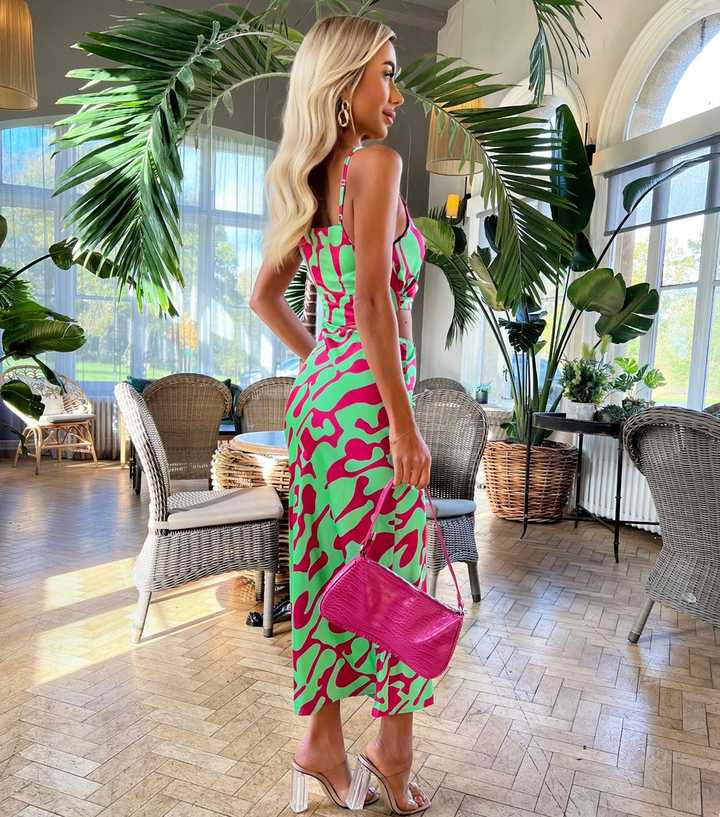 slim fit dress slacks Green Satin Square Neck Ruched Dress – AX Paris main image 1