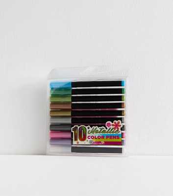 10 Pack of Brights Metallic Pens 