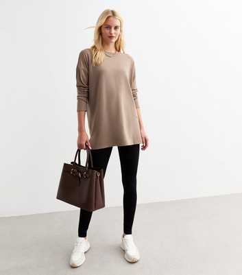 Tall Mink Soft Touch Long Oversized Top