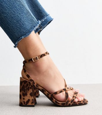 New look leopard heels best sale