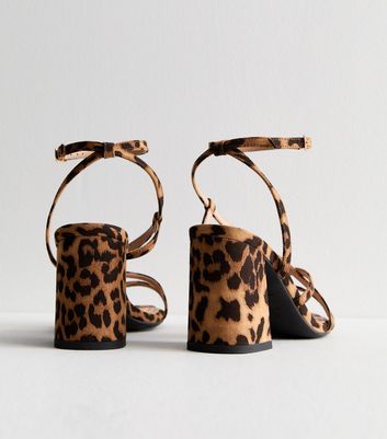 Raid leopard print block heels best sale