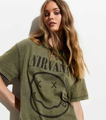 Green Nirvana Graphic-Print Cotton T-Shirt 