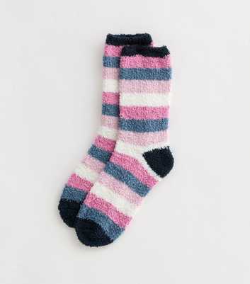 Blue Stripe Cosy Socks