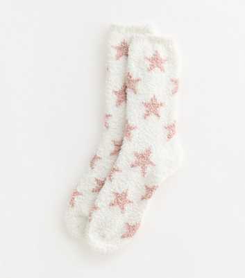 White Star Pattern Cosy Socks