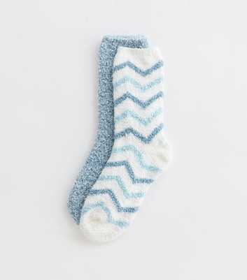 Pack Of 2 Blue Cosy Socks