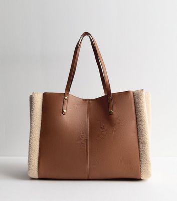 Tan Borg Winged Aviator Tote Bag | New Look