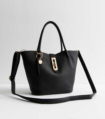 Black Mini Top Handle Crossbody Bag