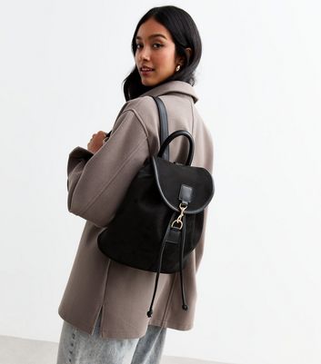 Suede backpack women's online