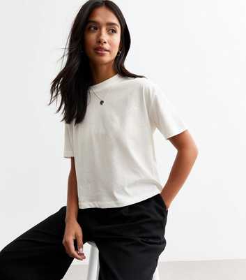 Petite Off White Cotton Boxy T-Shirt