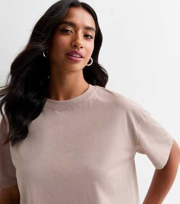 Petite Stone Cotton Boxy T-Shirt