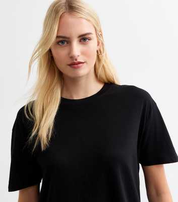 Tall Black Cotton T-Shirt 