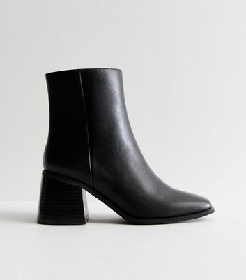 Black block booties hotsell