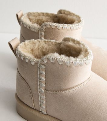 New look fur lined boots best sale