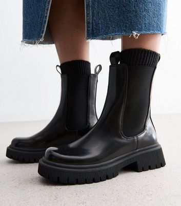 Chunky womens chelsea boots best sale